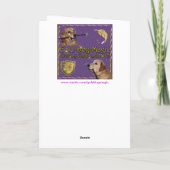 Golden Retriever Pumpkin Spice Latte Hartelijk dan Bedankkaart (Achterkant)