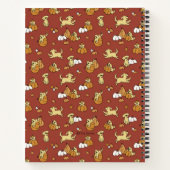 Golden Retriever Pumpkins Pattern Spiral Notitiebo Notitieboek (Achterkant)