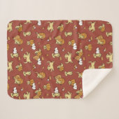 Golden Retriever Pumpkins Sherpa Deken (Voorkant (horizontaal))