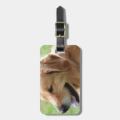 Golden Retriever Pup Bagagelabel (Voorkant verticaal)