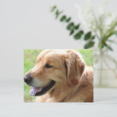 Golden Retriever Pup Briefkaart (Staand voorkant)
