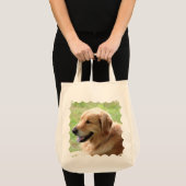 Golden Retriever Pup Grocery Canvas tas (Voorkant (product))