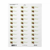 Golden Retriever Pup Mailing Labels (Full Sheet)