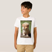 Golden Retriever pup T-shirt (Voorkant volledig)