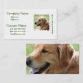 Golden Retriever Pup Visitekaartjes (Voorkant / Achterkant)