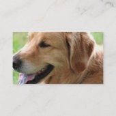 Golden Retriever Pup Visitekaartjes (Achterkant)