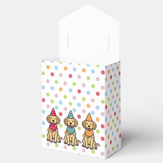 Golden Retriever Puppies Birthday Bedankdoosjes (Geopend)