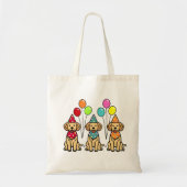 Golden Retriever Puppies Birthday Tote Bag (Voorkant)