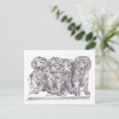 Golden Retriever Puppies Briefkaart (Staand voorkant)