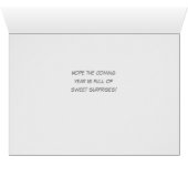 Golden Retriever-Puppies in mandje Birthday Card (Binenzijde Horizontaal (Onderkant))