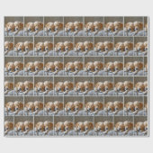 Golden Retriever Puppies slapen Cadeaupapier (Vlak)