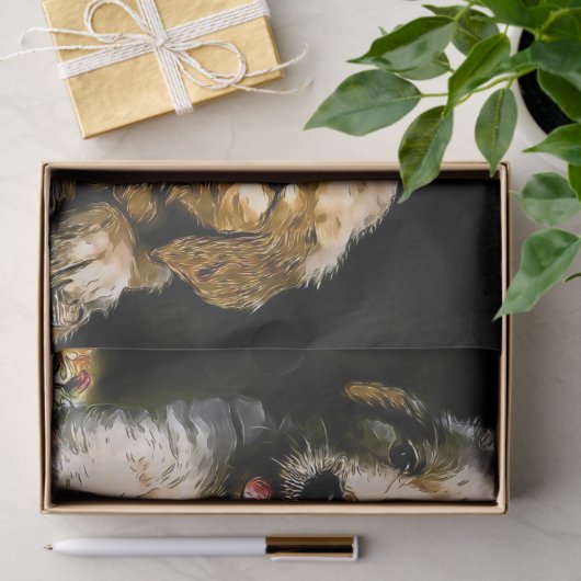 Golden Retriever Puppies Tissuepapier (Geschenk)