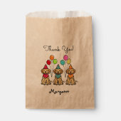 Golden Retriever Puppies Verjaardagsgunsttassen Bedankzakje (Voorkant)