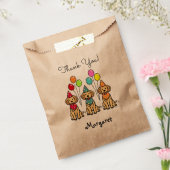 Golden Retriever Puppies Verjaardagsgunsttassen Bedankzakje (Gezegeld)