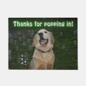 Golden Retriever pupppy in bubbels Deurmat (Voorkant)