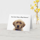 Golden Retriever Puppy Afstuderen Kaart (Gele Bloem)