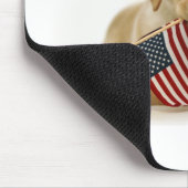 Golden Retriever Puppy and Flag Muismat (Hoek)