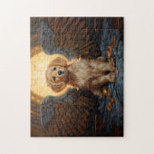 Golden Retriever puppy Angel Legpuzzel (Verticaal)