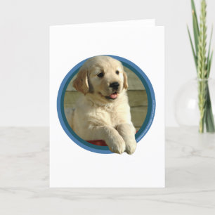 Golden Retriever Puppy Art Kaart