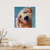Golden Retriever Puppy Art Poster (Keuken)