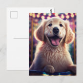 Golden Retriever Puppy bij Carnival - Briefkaart (Voorkant / Achterkant)
