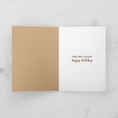 Golden Retriever Puppy Birthday Humor Card Kaart (Binnen)