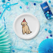 Golden Retriever Puppy Birthday Papieren Bordje (Feest)