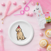 Golden Retriever Puppy Birthday Papieren Bordje (Feest)
