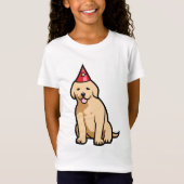 Golden Retriever Puppy Birthday T-shirt (Voorkant)