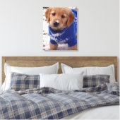 Golden Retriever Puppy Canvas Afdruk (Insitu (Slaapkamer))