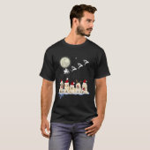 Golden Retriever Puppy Christmas Santa  T-shirt (Voorkant volledig)