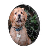 Golden Retriever Puppy Dartbord (Voorkant Rechts)