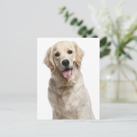 Golden Retriever Puppy Dog Blank Briefkaart (Staand voorkant)