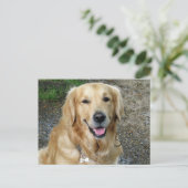 Golden Retriever Puppy Dog Blank Briefkaart (Staand voorkant)