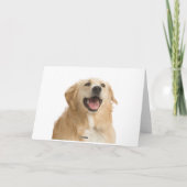 Golden Retriever Puppy Dog Blank Greeting Notecard Kaart (Achterkant)