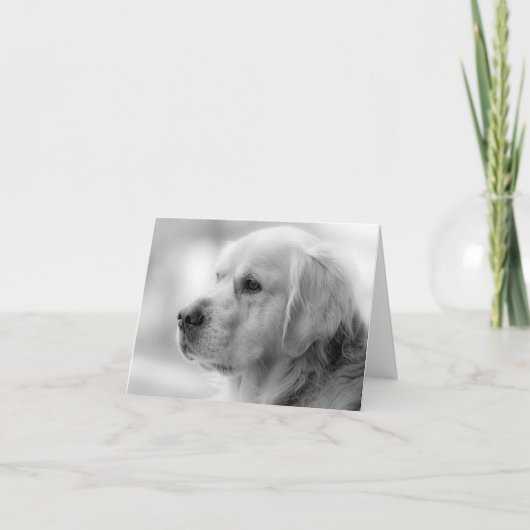 Golden Retriever Puppy Dog Blank Notecard Kaart (Voorkant)