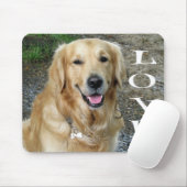 Golden Retriever Puppy Dog Love Muismat (Met muis)