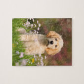 Golden Retriever puppy een schattige Goldie Legpuzzel (Horizontaal)