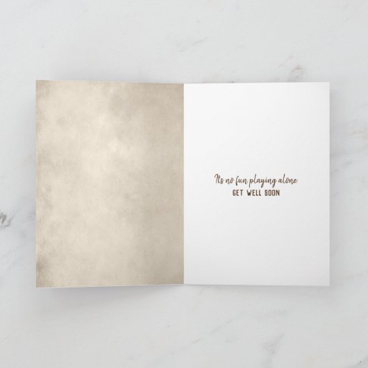 Golden Retriever Puppy Get Well Card Kaart (Binnen)