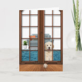 Golden Retriever Puppy Get Well Card Kaart (Voorkant)