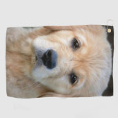 Golden Retriever Puppy Golfhanddoek (Horizontaal)