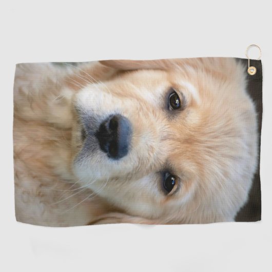 Golden Retriever Puppy Golfhanddoek (Horizontaal)