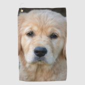 Golden Retriever Puppy Golfhanddoek (Voorkant)