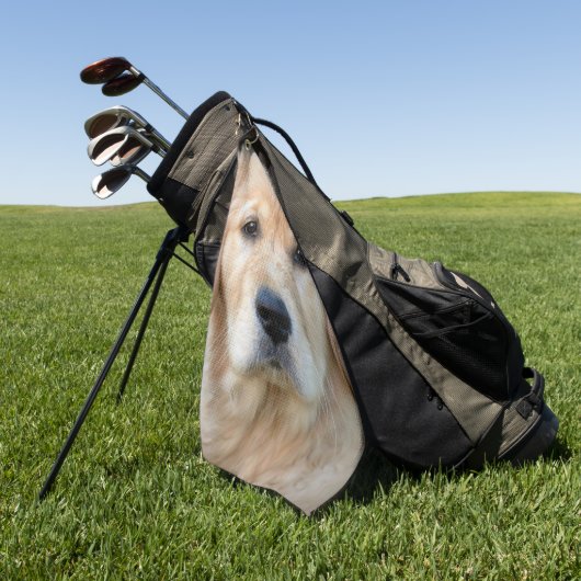 Golden Retriever Puppy Golfhanddoek (Groen)