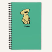 Golden Retriever Puppy - Groen - Notitieboek (Voorkant)