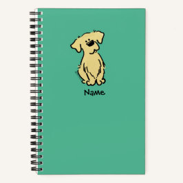 Golden Retriever Puppy - Groen - Notitieboek