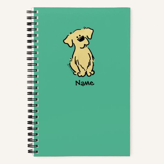 Golden Retriever Puppy - Groen - Notitieboek (Voorkant)