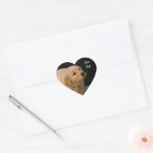 Golden Retriever Puppy Hart Sticker (Envelop)