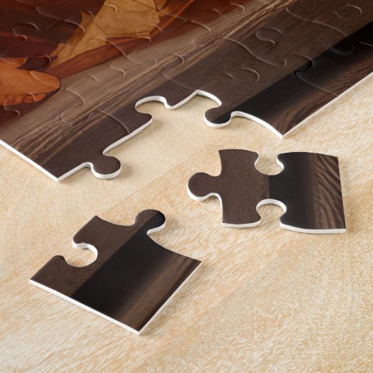 Golden Retriever Puppy Herfst Delight Pompoen Legpuzzel (Zijkant)