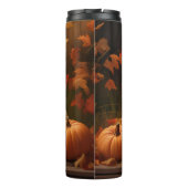 Golden Retriever Puppy Herfst Delight Pompoen Thermosbeker (Achterkant)